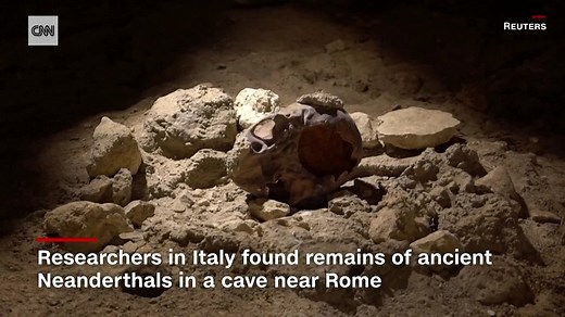 Researchers discovered remains of Neanderthals, an early ancestor of humans, that are more than 50,000 years old in a cave near Rome. https://cnn.it/2RgSpSy | CNN