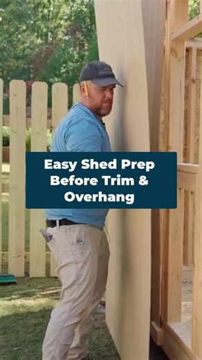 Paint first, trim later. Once the sidewalls are up, Russell from @Shedscapesc gives everything a coat of paint before adding trim or overhangs. It’s a small step that makes the job cleaner, faster, and saves you from cutting in around every edge later. #BuildTuff #DIYshed #ShedBuild #BuilderTips #DIYBuilding #TuffBlockFoundation