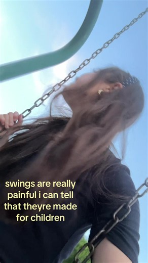 my legs hurt so bad after #fypシ #viral #swings #playground #teen | swings