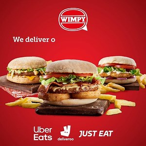 Now you can enjoy the great taste of Wimpy in Southampton. But you can’t come over to our place, so we’ll come to yours. Find us on Uber Eats, Just Eat and Deliveroo. | Wimpy UK