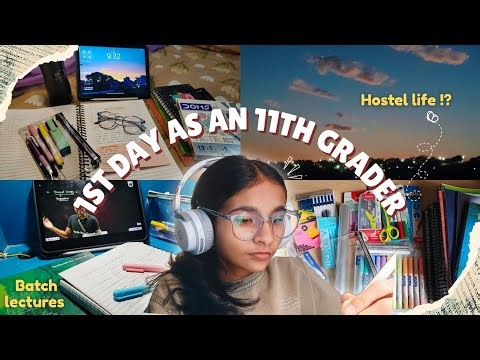 1st Day as an 11th PCM student 💗| Morning to night routine in HOSTEL ✨|