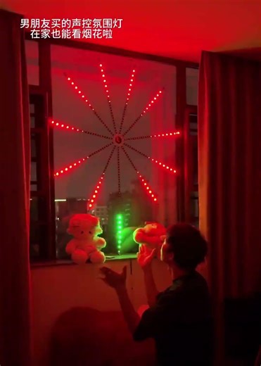 以后在家也可以看烟花啦#玩个很新的东西 #氛围灯 #烟花 #小夜灯