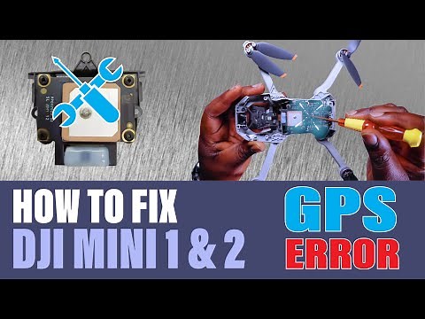 How to Fix Dji Mini 1 & 2 GPS Error - GPS module replacement. Navigation system error fix.
