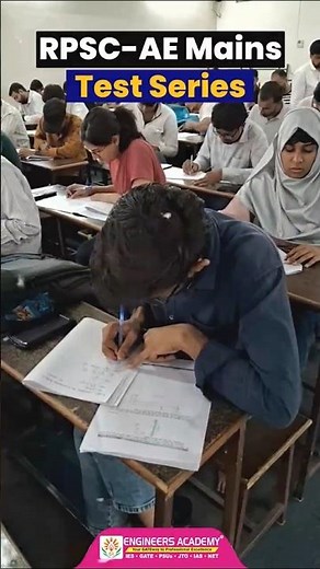 RPSC AE Mains Test Series 2025 @ EA Jaipur | Don’t Miss! Test Series Highlights & Glimpses