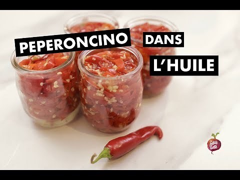PIMENTS PEPERONCINO DANS L'HUILE 🌶️ Conserve de piments La petite bette