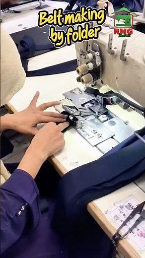 Waist Belt Make by Folder | Garments Sewing Process #garments #sewing
