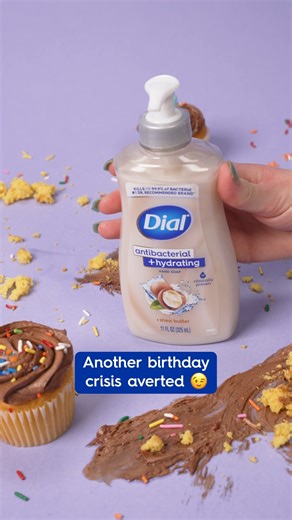 Cupcake: 1 Me: 0 Losing never felt better, resetting with our NEW, most moisturizing antibacterial hand soap. 😌 •• Dial Up Your Clean NEW Hand Soap Hand Care Antibacterial Soap Gentle On Skin #1 Doctor Recommended Hand Soap Hand Wash Dial Liquid Hand Soap Moisturizing Hand Soap | Dial