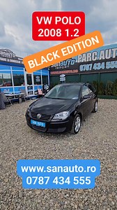VW Polo 2008 1.2 70 CP Black Edition | SAN AUTO Import