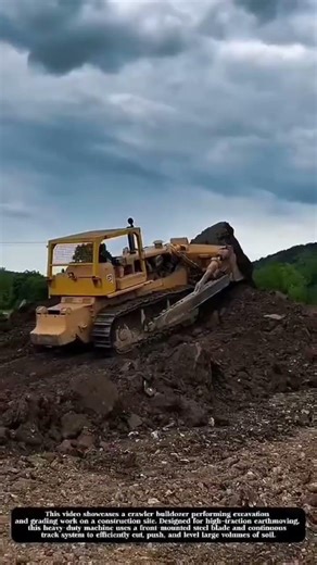 How a Crawler Bulldozer Works in Digging and Leveling the Land