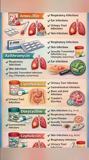 Common Antibiotics: Names and Their Medical Uses | Easy Medical Guide #meropenem #acriflavine #usmle