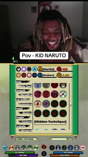 Shindo Life Shinobi Life 2 Live Highlights — Kid Naruto POV