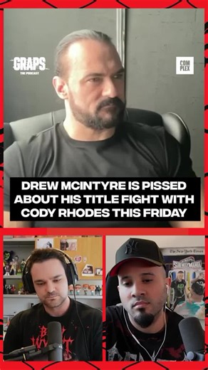 WWE Champion @dmcintyrewwe joined Complex's Graps the Podcast to talk about his title fight with Cody Rhodes this Friday.👀 LINK IN @COMPLEX BIO for full episode 🔗