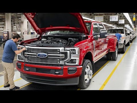 How Massive US Ford Super Duty Trucks Are Built From Scratch