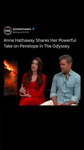 Anne Hathaway Shares Her Powerful Take on Penelope in The Odyssey