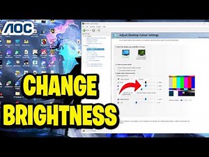 How To Change Brightness On AOC Monitor