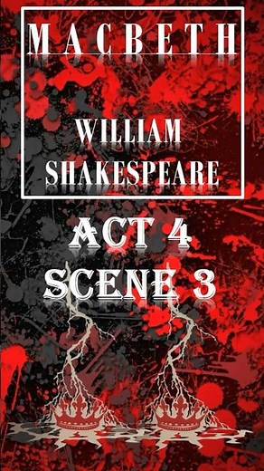 MACBETH Act 4 Scene 3 in 60s #shorts #macbeth