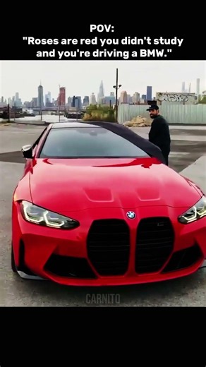 POV: "Roses are red you didn't study and you're driving a BMW."#bmw #automobile #shortsvideo
