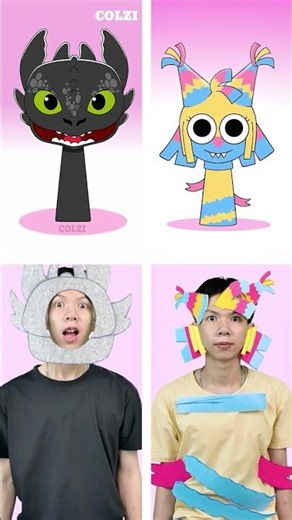 ❤️ OC Toothless vs OC Yatta Incredibox in Real life ❤️ #phase #incredibox