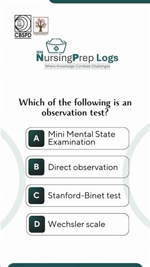 Nursing Exam Mastery: Identify the Correct Observation Test