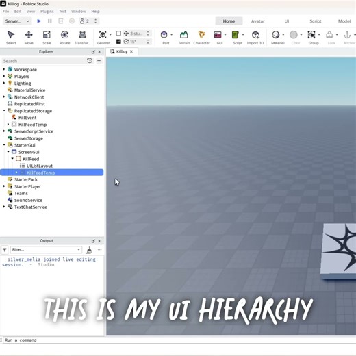 KillLog Tutorial💀 #robloxdev #scripting #robloxplugin #roblox#robloxhowto #code #guide #robloxstudio