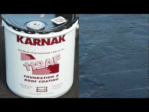 How to apply Roof and Foundation Asphalt Coating - Karnak 112 Non-Fibered