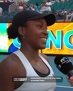 Coco Gauff, 1st Miami Final