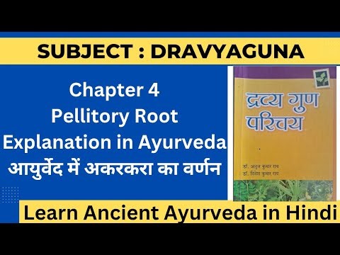 Akarkara Explanation in Hindi | Anacyclus Pyrethrum Explanation | Pellitory Root | Ayurveda