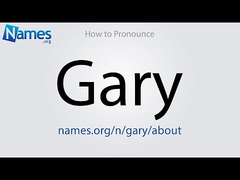 How to Pronounce Gary