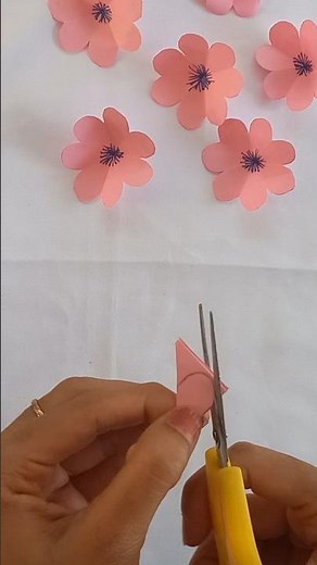 Small flower 🌸 making tutorial #paperflower #simplepapercraft