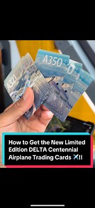 68K views · 2.1K reactions | How to Get the New Limited Edition DELTA Centennial Airplane Trading Cards ✈️!! #airlinepilot #delta #pilotlife #deltapilot #captain #airbus #behindthescenes #cockpit #tradingcards#deltatradingcards #deltacentennial #A321neo #A350 #AirlineOperations | Kenny Card | Facebook