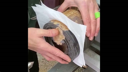 This wood was trapped in resin… now watch it transform