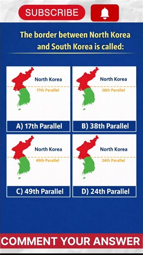 What is the Border Between North & South Korea? 🤔 #shorts