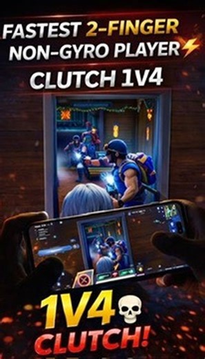 Shikhar Singh on Instagram: "1v4 wipe in seconds 💀 2-Finger • Non-Gyro Player ⚡ Aim speaks, words don’t 🔥 Comment “🔥” if this was clean Follow to learn Non-Gyro aim 👑 #bgmi #bgmigameplay #bgmireels"