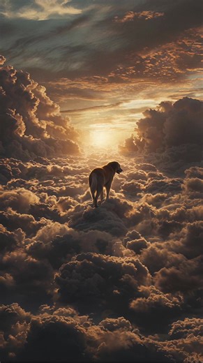 Roaming Free: AI Visuals of Dogs in the Sky
