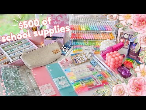Huge school supplies haul ✨ stationery giveaway 2023