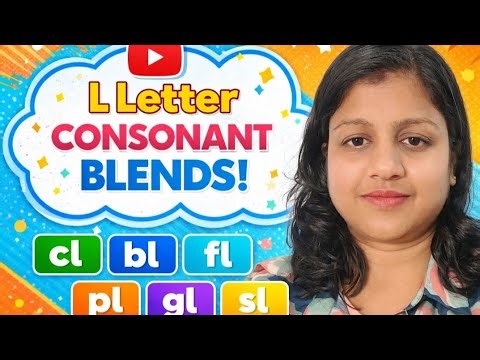 L Consonant Blends for Kids | BL CL FL GL PL SL | Fun Phonics