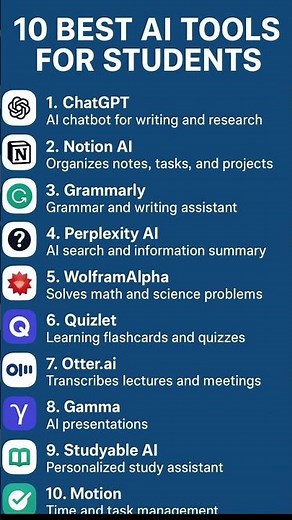 10 AI Tools Every Student Must Try in 2025 ⚡ | Save Time & Study Smarter