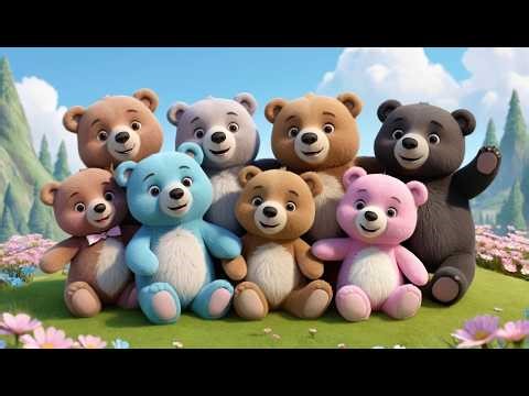 Seven Little Bears Cuddle Cuddle Cuddle | Sweet Animal Song & Lullaby for Kids