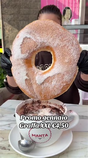 Per tutto il mese di gennaio graffa xxl in promo €4,50 prenotazioni whatsapp 081645342#perteeee #napoli #npt #neiperteeee #colazione