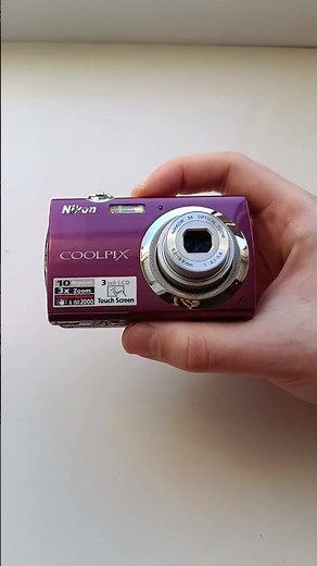 🟣 Purple touchscreen digicam era — Nikon Coolpix S230 compact digital camera #Y2K #2000s #Digicam
