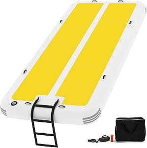 Patriot Docks Low Profile Floating Dock Platform with Gray Poly Decking (10945)