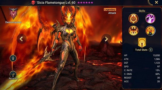 Sicia Flametongue - HellHades - Raid Shadow Legends