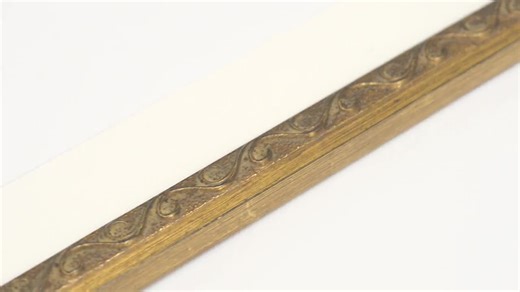 Gold Leaf Embossed Vine Wood Frame: Custom Sizes, Matboard & Acrylic - Etsy