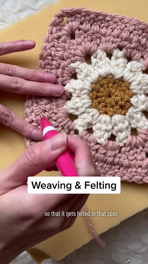 Weaving & Felting Tips: Secure Yarn Ends for Crochet Projects