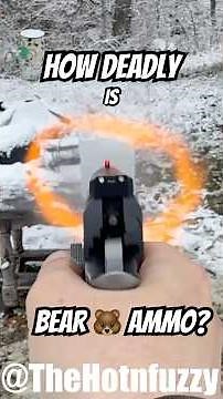 How Deadly is BEAR AMMO? 🐻💥 #shorts #viral #gunreviews
