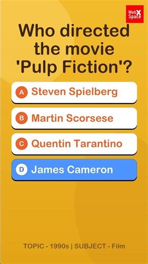 Who directed the movie 'Pulp Fiction'?