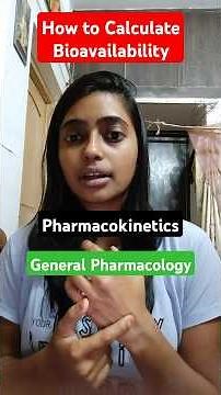 How to Calculate Bioavailability || Absorption of Drugs || Pharmacokinetics || General Pharma | MBBS