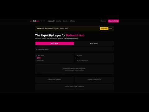 DotLend — First Native Money Market on Polkadot Hub | Walkthrough (Polkadot Solidity Hackathon 2026)