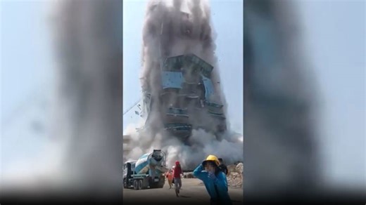 Building in Bangkok collapses as powerful earthquake hits southeast Asia