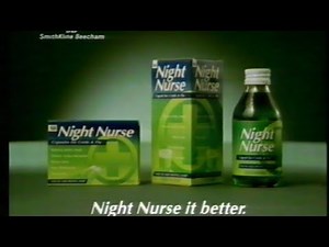 Night Nurse advert - Broadcast 5th December 1995 ITV (UK)